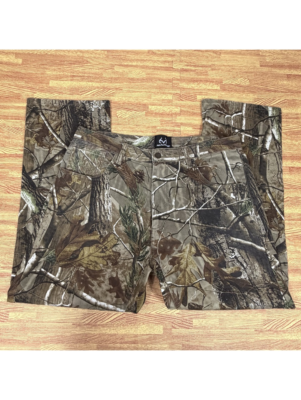 Realtree AP Camo Hunting Pants Mens 36x30 Cotton 5 Pocket Outdoors